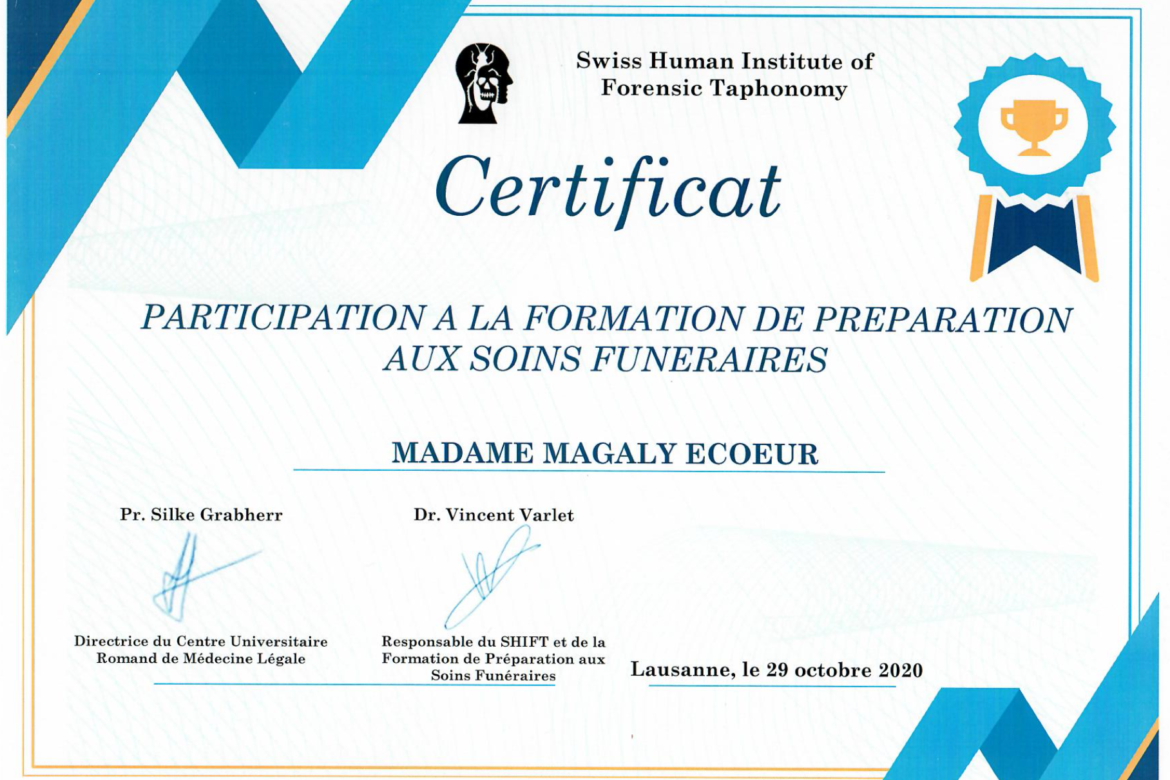 certificat Magaly